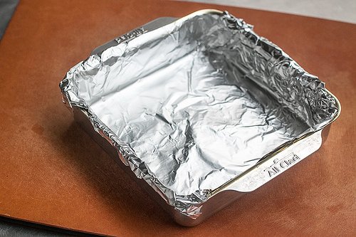 Foil lined pan