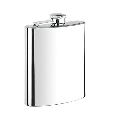 A stainless steel flask