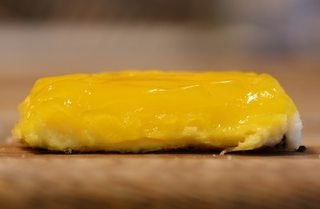 Yolk gel from the Eggs Mondrian recipe